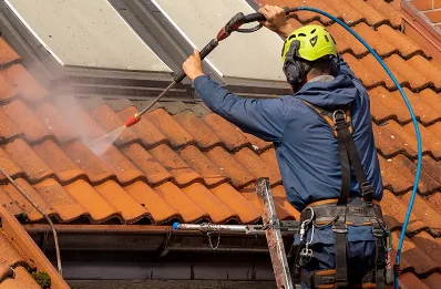Démoussage et hydrofuge de toiture au Tallud